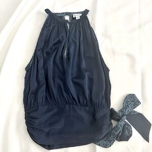 Robert Graham | Silk Halter Sleeveless Blouse